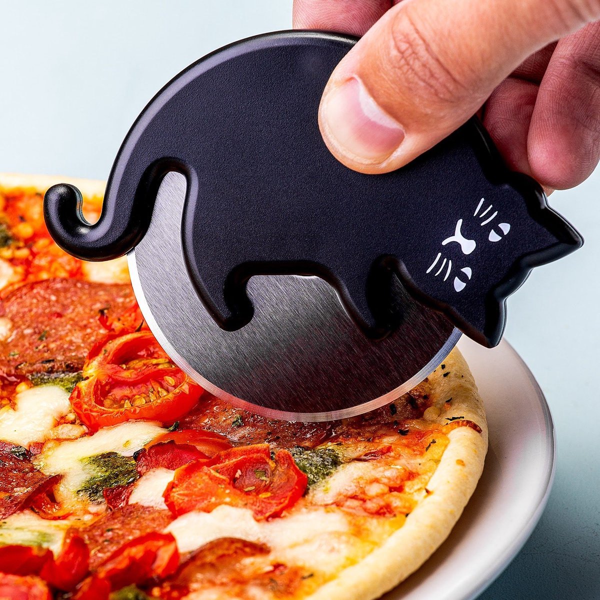 Kikkerland Katzen-Pizzaschneider – Produktansicht 1