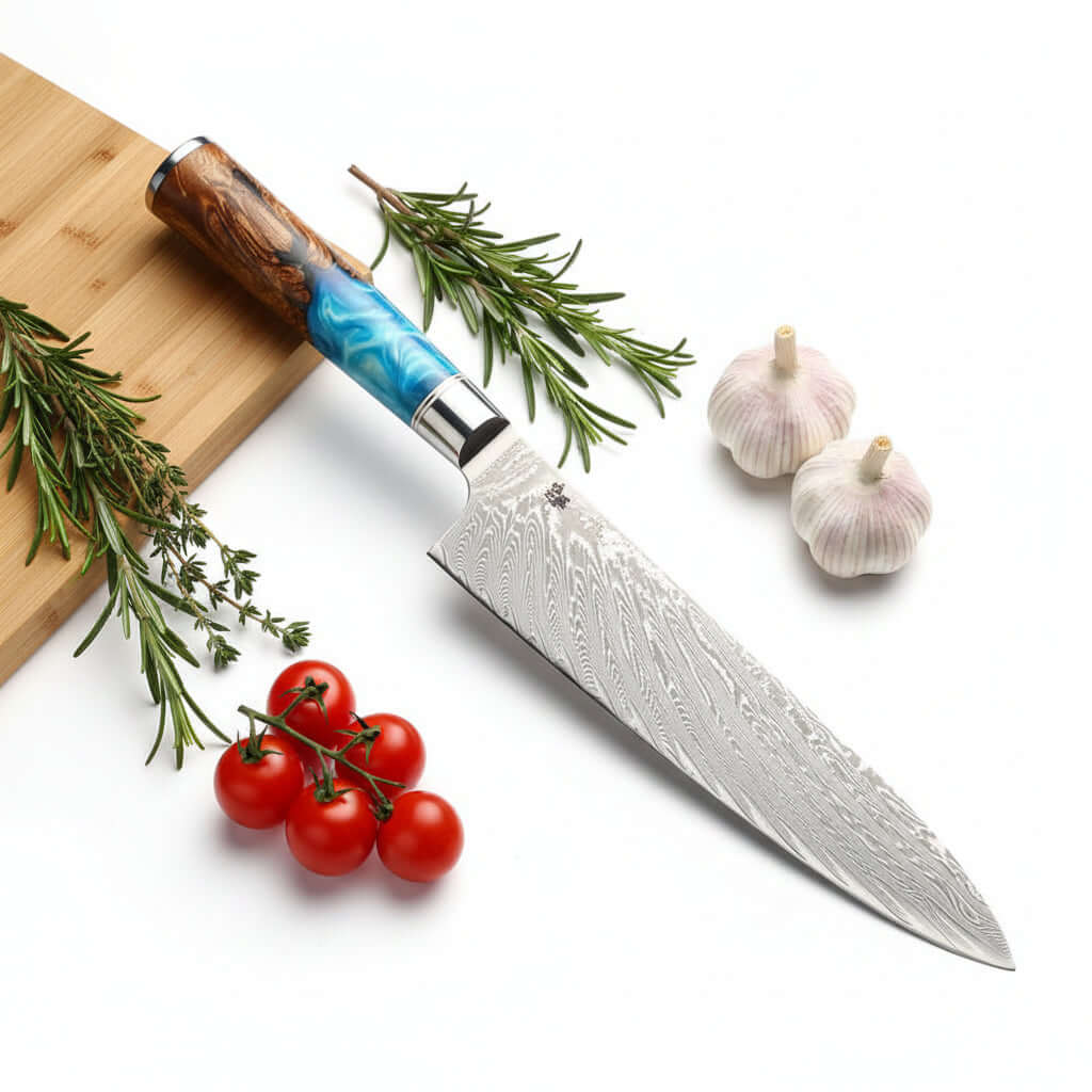 Damaszener Küchenmesser – Produktansicht 5