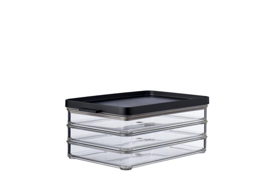 Mepal omnia meat box 3-layer black-0