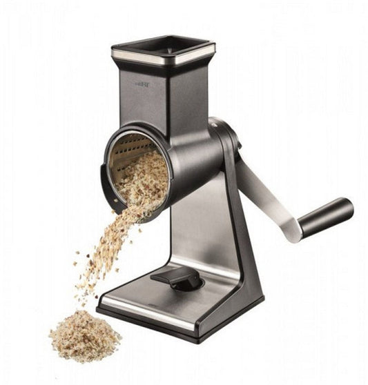 Gefu transforma drum grater – with 3 laser cut drums – stainless steel – for vegetables, cheese, nuts and chocolate-0