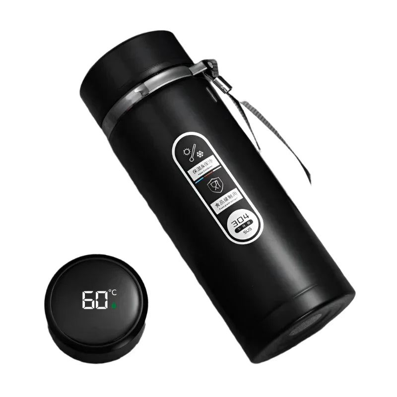 Thermos Bottle With Led Display Stainless Steel-0