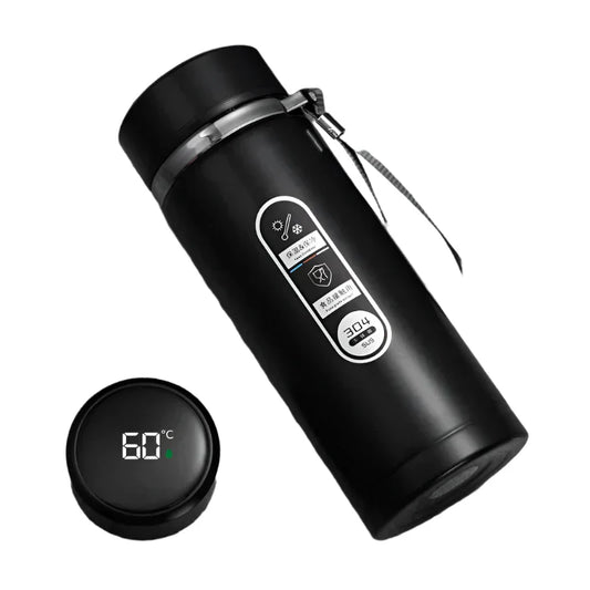 Thermos Bottle With Led Display Stainless Steel-0