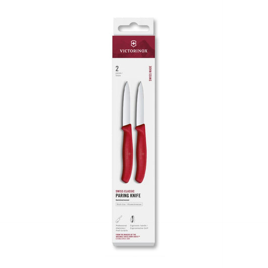 Victorinox peeling knife 2 pcs smooth 8cm red-0