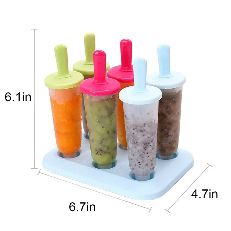 Ice Pop Molds Reusable Popsicle Cube Maker-2