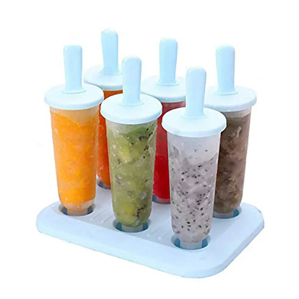 Ice Pop Molds Reusable Popsicle Cube Maker-0