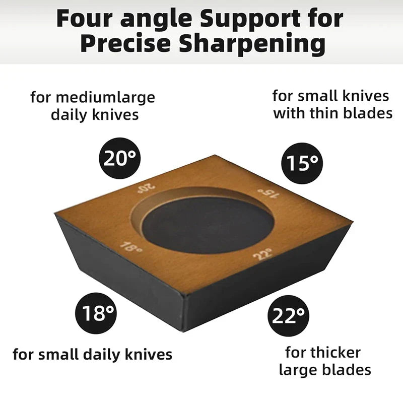 4-Angle Rolling Knife Sharpener Kit with Diamond Whetstones-1
