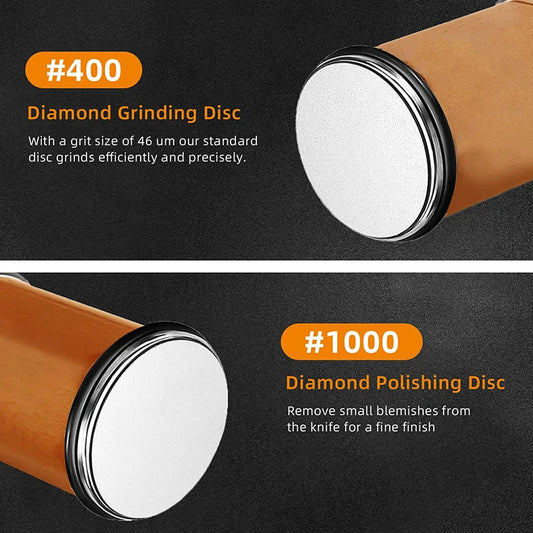 4-Angle Rolling Knife Sharpener Kit with Diamond Whetstones-0